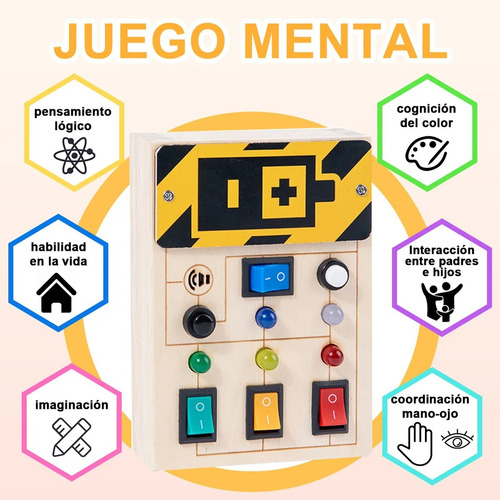 Tablero De Actividades Montessori Ocupado Juguete Educativo