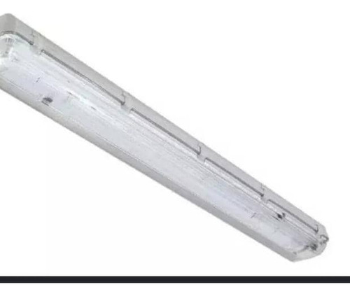 Luminaria Antipolvo Carcasa Vacia Para Tubo Led 2x9w