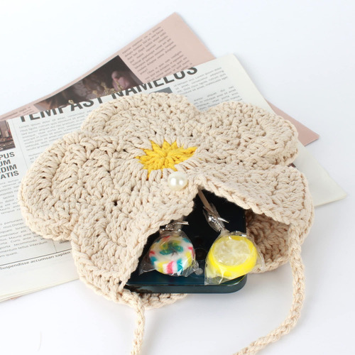 Minache Bolso Bandolera Con Flores A La Moda Para Niñas Pequ