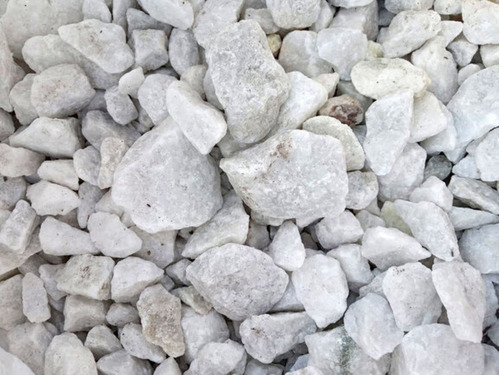 Piedra Blanca Brillante Marmol X25k Deco, Canteros, Jardines