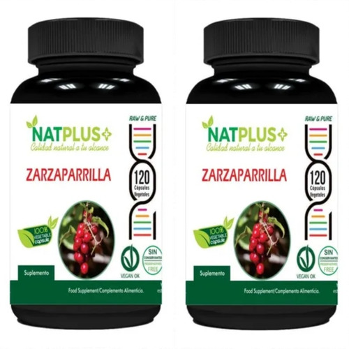 Pack 2 Frascos Zarzaparrilla 120 Cápsulas C/u De 450mg