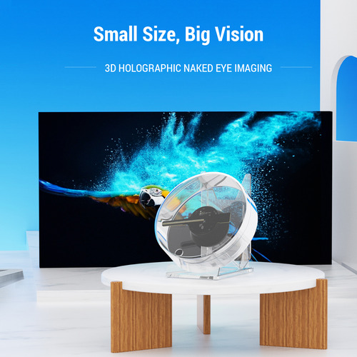 Ventilador Con Holograma 3d, Proyector Holográfico Led De 11