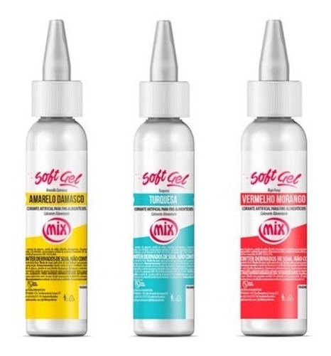 Pack De 3 Colorantes Soft Gel 25 Gr. Para Repostería