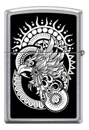 Encendedor Zippo Diseña Tu Mexico El Quinto Sol Negro