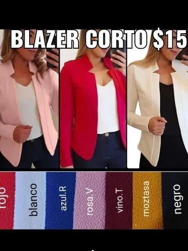 comprar Chaqueta Blazer Corto Y Largo Sobretodo Damas S M L X
