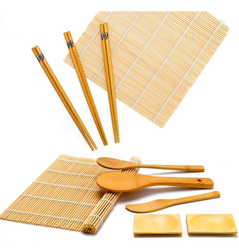 Kit Para Hacer Sushi Iooleem, 2 Alfombrillas Enrollables De