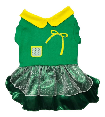 Imagem 2 de 9 de Roupa De Cachorro Pet Vestido - Chiquinha