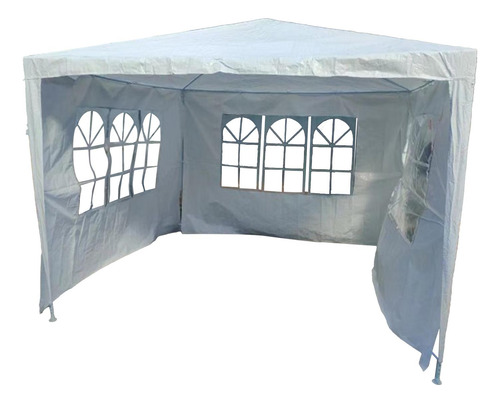 Toldo Carpa Reforzado 3x3 Metros Blanco Plateado Eventos 3x3