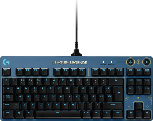 Logitech ® pro Teclado Gamer Ed. Especial League Of Legends Idioma Inglés Us