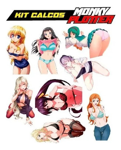 Calcos Stickers Hentai Sexy Anime Laminadas 