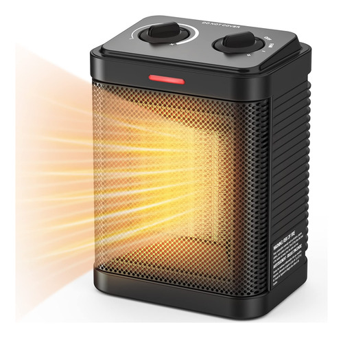 Calentador Cerámico Portátil 1500 W Seguro Y Eficiente En Es