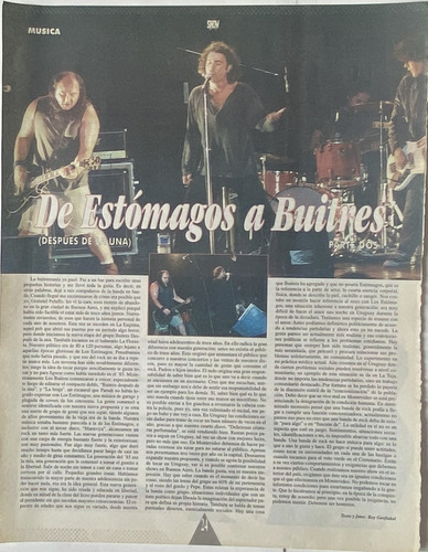 De Estómagos A Buitres, Clipping Nota Rock, R89cr06