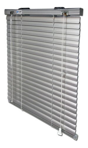Cortina Palmer Veneciana De Aluminio 100x120 Cm 4 Colores Gris