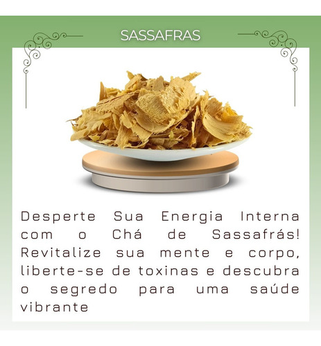 20 Pacotes Chá De Sassafrás Rasurado-autêntico Natural P Chá