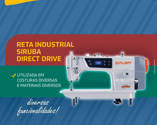 Reta Industrial Siruba +mesa+motor 5500ppm Nova