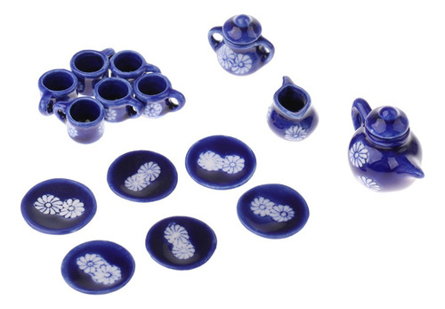 1:12 15 Piezas De Té De Taza Platillo Olla Pot En De