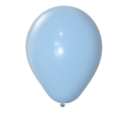 Globos Lisos Celeste Pastel 12 Pulgadas X 10 Un