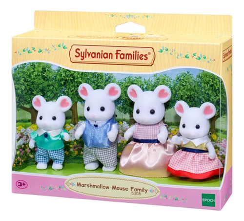 Familia De Ratones Marshmallow Sylvanian Families