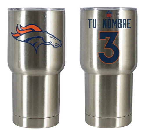  Denver Broncos Termo Personalizado Doble Pared 20oz