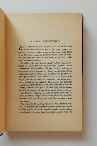 Desolación Poemas Gabriela Mistral (Usado)