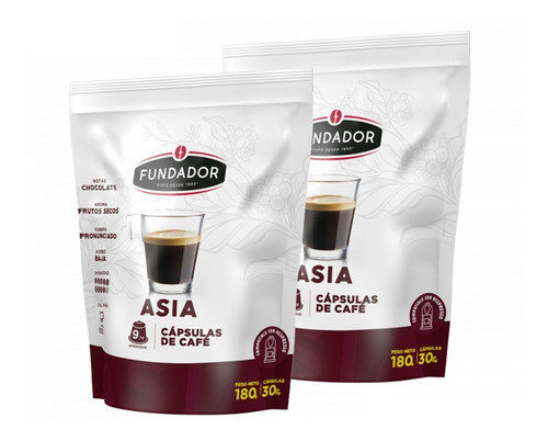 60 Cápsulas Café Asia Compatible Nespresso® Café Fundador