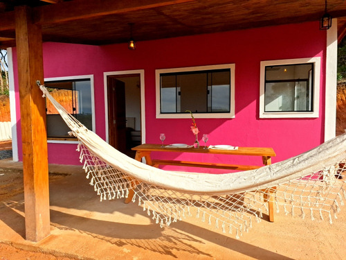 Refúgio Isolado Com Cachoeira, Vista Incrível, Casa Mobiliad