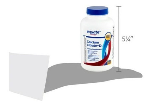 O suplemento dietético Equate Calcium Citrate + em comprimidos D3, 630 mg, 180 unidades pode reduzir a osteoporose mais tarde na vida. A vitamina D3 ajuda o corpo a absorver cálcio