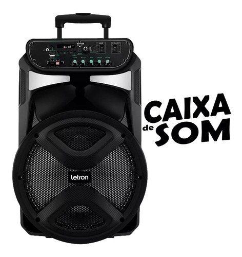 Caixa De Som Vibo Led Rgb Bluetooth Multimidia 800w Letron