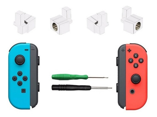 Imagen 2 de 5 de Repuesto Botones De Bloqueo Metalicos Nintendo Swtich
