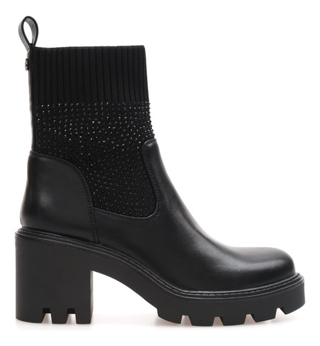 Botinetas Botas Lady Stork Elastico Brillos Urbanas Romana