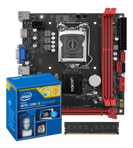 Kit Core I5 Com 8gb De Memória + Placa Mãe C/ Hdmi