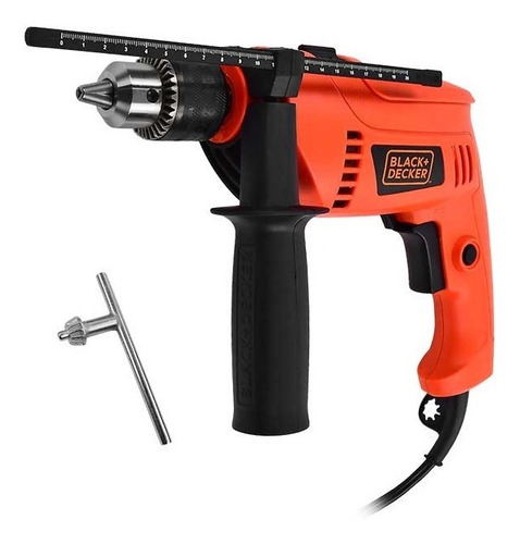 Imagen 3 de 4 de Taladro Percutor Eléctrico De 13mm Black&decker 550w Hd555