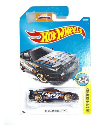 Hot Wheels, Básico 2016, 96 Nissan 180sx Type X