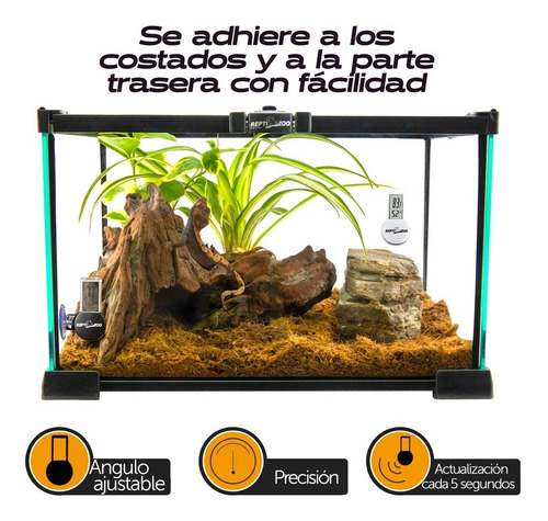 Termómetro Higrómetro Reptil Pantalla Digital Inalámbrico