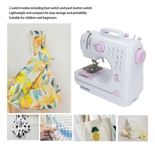 Máquina De Coser Pequeña, Función De Costura Eléctrica Domés