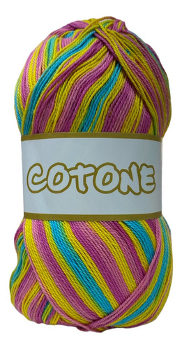 Hilado Algodón Cotone Matizado Multicolor 8/3 X 100 Gramos