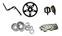Comprar Kit Palanca Biela + Plato + Caja + Cadena Y Pedal Bicicleta 