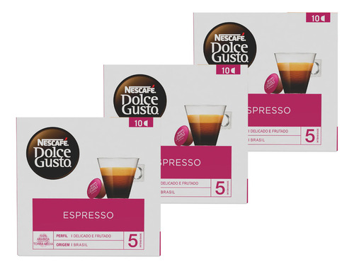 Combo 06 Caixas Nescafé Dolce Gusto / Sabor Espresso!