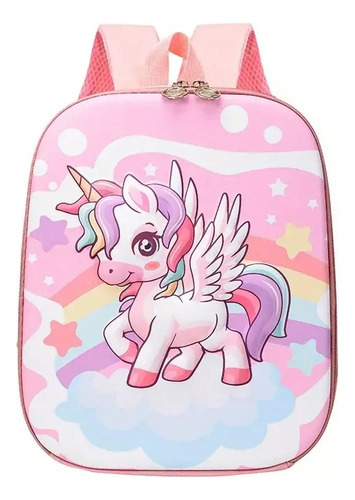 Mochila Unicornio Con Relieve Varios Diseños Gran Capacidad