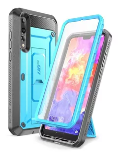 Case Supcase Para Huawei P20 Pro Protector 360° Azul