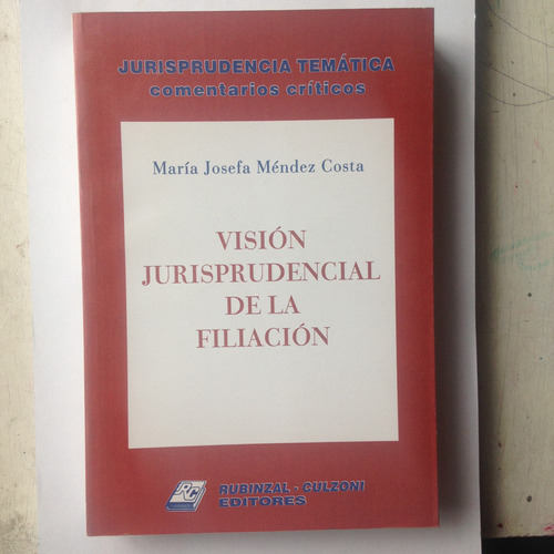 Vision Jurisprudencial De La Filiacion Maria J. Mendez Costa