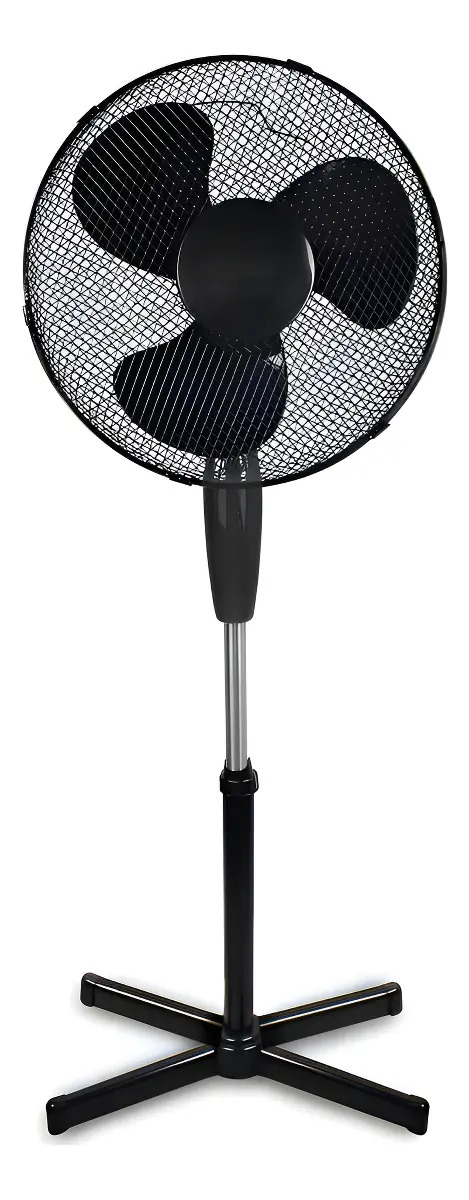 Ventilador Pe Bak 3 Velocidades 40cm Preto Oscilação Coluna Ajustável