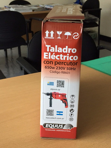 Taladro Electrico Equus 650w C/percutor Y Mango Profesional
