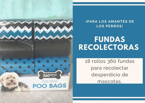 Imagen 2 de 2 de 360 Bolsas Para Recoger Los Desperdicios De Las Mascotas