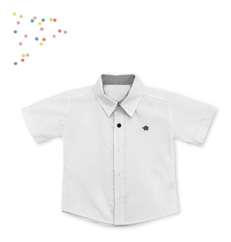 Camisa Bebe Con Logo Bordado Marca Pilim De 12 A 36 Meses