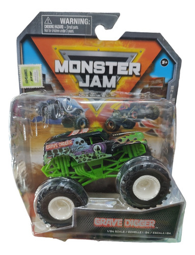 Moster Jam Spin Master Camioneta Grave Digger 1/64 Supertoys