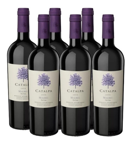 Vino Catalpa Malbec Caja 6x750ml Atamisque