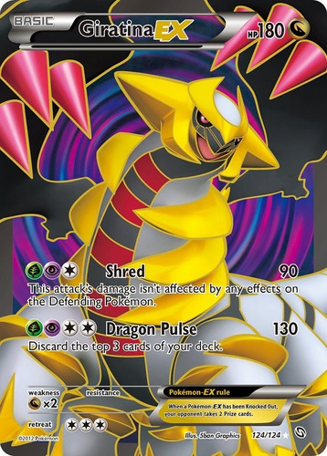 Giratina Ex Full Art 124/124 Pokemon Tcg