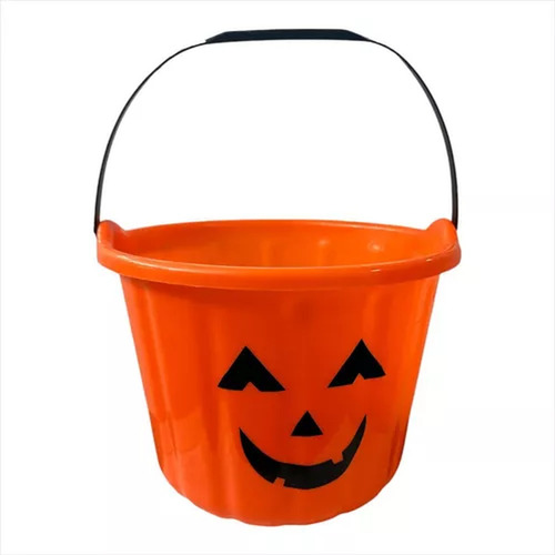Balde Dulces Calabaza Halloween Noche De Brujas