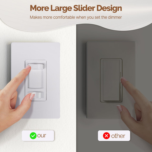 Interruptor De Luz Regulable 3 Vías Para Led Y Halógeno